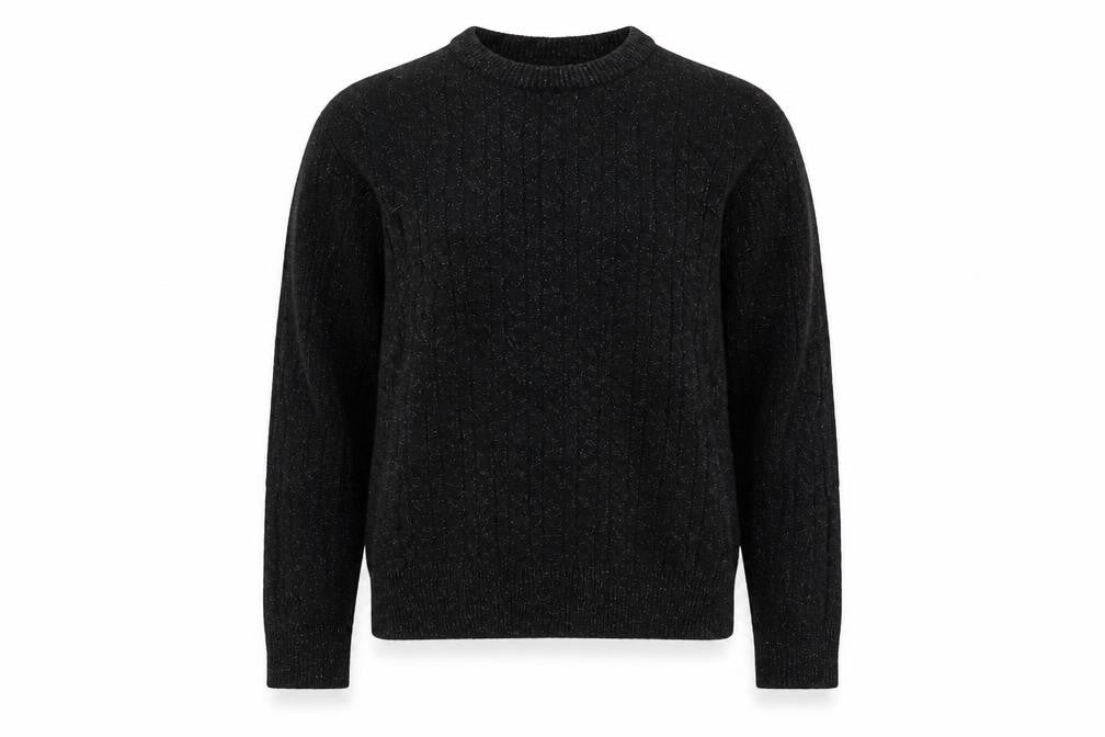 Front view of Jack Wills Black Wool Kids jumper, size 16