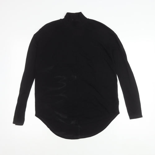 Next Women's Black Long Sleeve Mock Neck Top Size 6