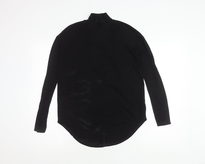 Next Women's Black Long Sleeve Mock Neck Top Size 6