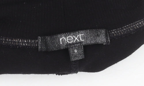 Next Women's Black Long Sleeve Mock Neck Top Size 6