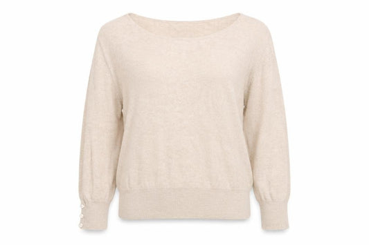 Front view of Next Women's Beige jumper, size 12