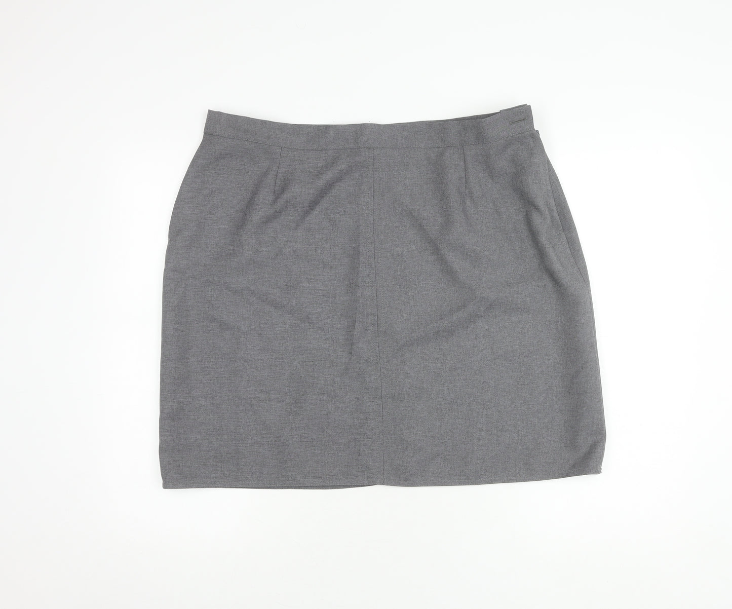 Brennand Schoolwear Grey Women's Knee Length Skirt, Size 10