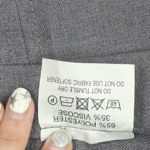 Brennand Schoolwear Grey Women's Knee Length Skirt, Size 10