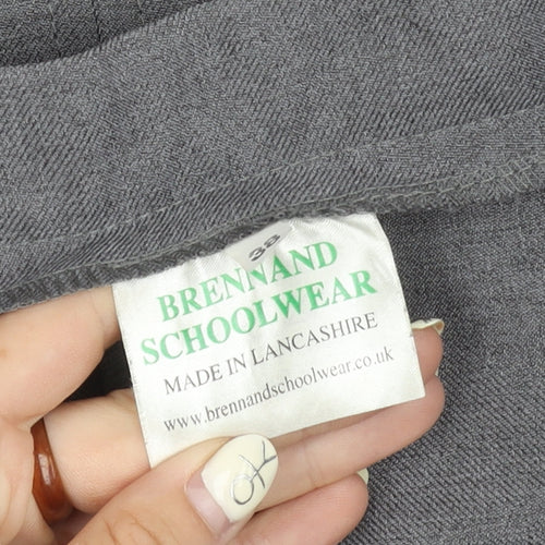 Brennand Schoolwear Grey Women's Knee Length Skirt, Size 10
