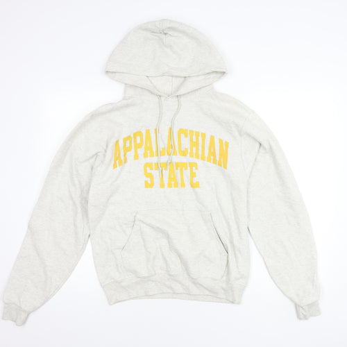 Champion Unisex Grey Pullover Hoodie S - Casual Fleece