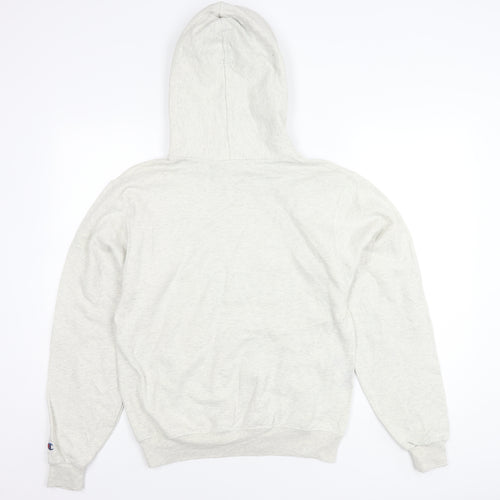 Champion Unisex Grey Pullover Hoodie S - Casual Fleece