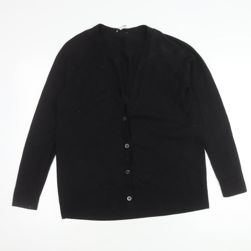 Gap Women's Black V-Neck Cardigan M