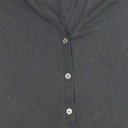 Gap Women's Black V-Neck Cardigan M