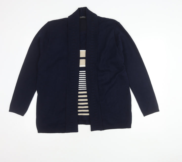 Classic Women's Blue Cardigan Size 12