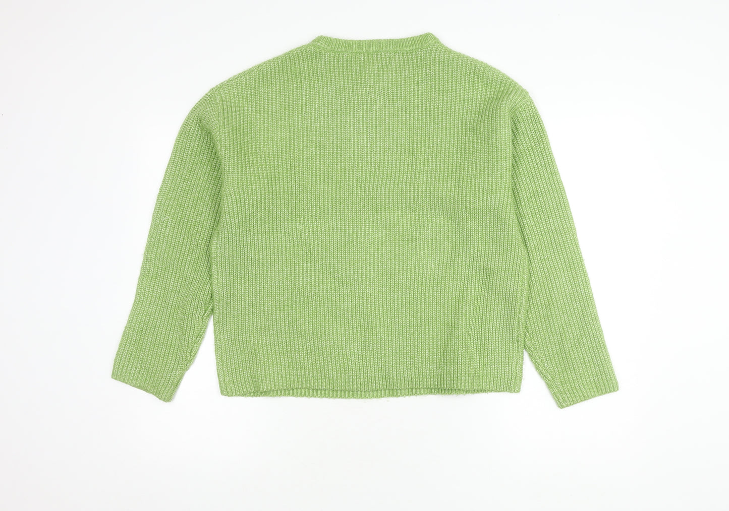 Marks and Spencer Women's Green Knit Pullover Jumper M