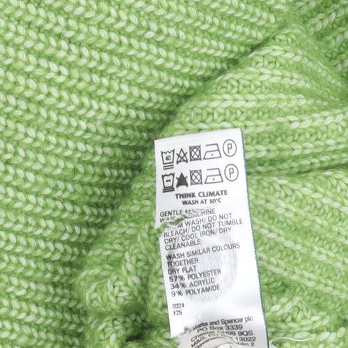 Marks and Spencer Women's Green Knit Pullover Jumper M