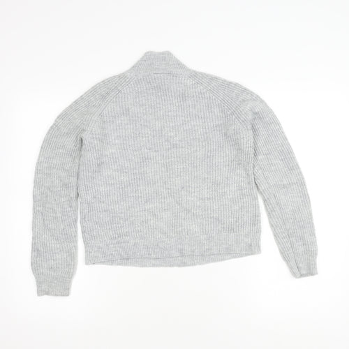 Vila Women's Grey Roll Neck Knit Pullover Jumper S