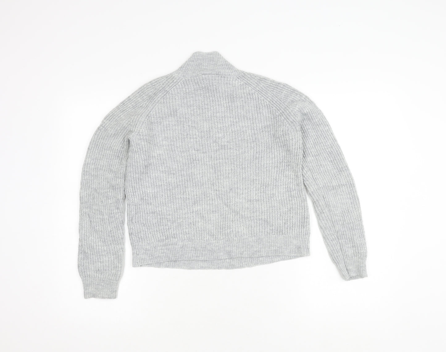 Vila Women's Grey Roll Neck Knit Pullover Jumper S