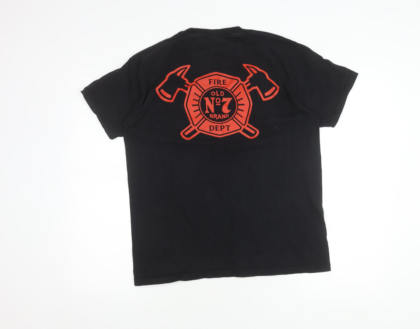 Fruit of the Loom Men's Black Graphic T-Shirt L