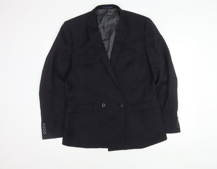 DKNY Men's Black Slim Fit Blazer 42 R - New