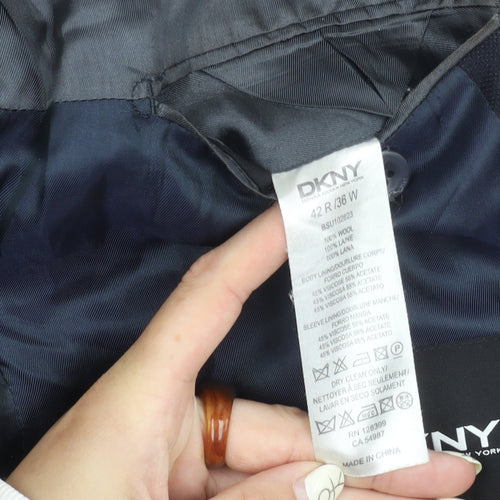 DKNY Men's Black Slim Fit Blazer 42 R - New