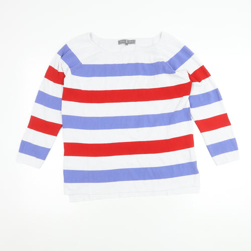 Jessica Graaf Women's XL Striped Knit Top, Long Sleeve