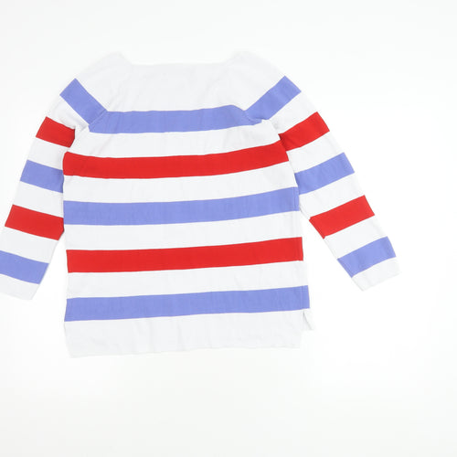 Jessica Graaf Women's XL Striped Knit Top, Long Sleeve
