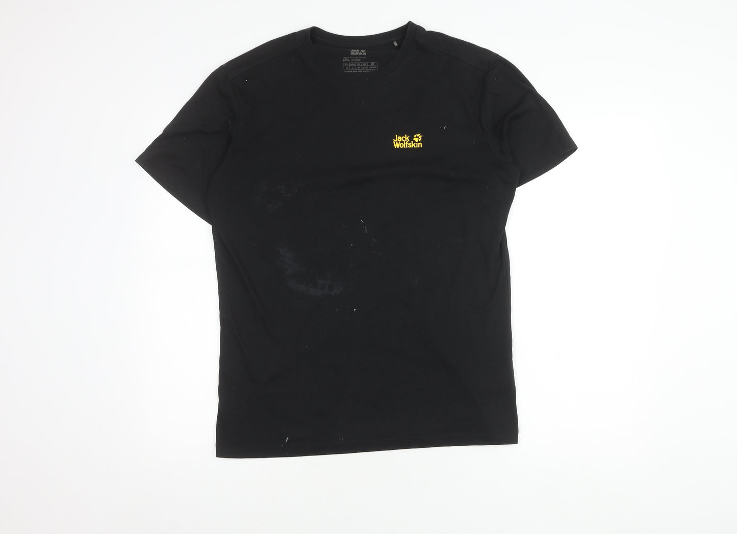 Jack Wolfskin Men's Medium Black Regular Fit T-Shirt