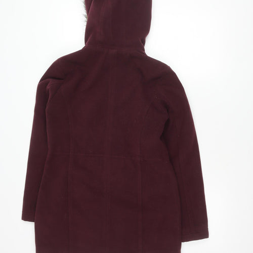 New Look Women's Red Parka Coat Size 8