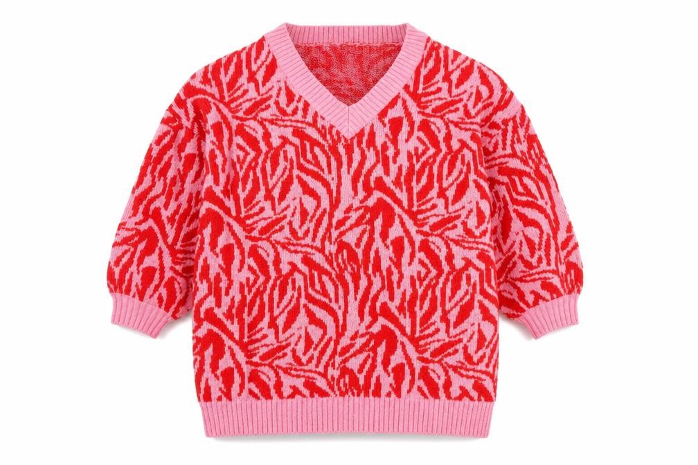 Yours Women’s V-Neck Knit Jumper 22/24 Multicoloured
