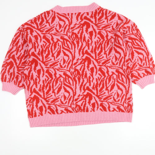 Yours Women’s V-Neck Knit Jumper 22/24 Multicoloured