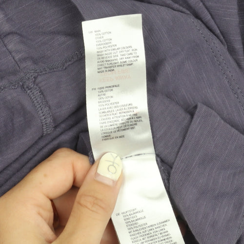 White Stuff Women's Purple Blouse, UK 10, Embroidered