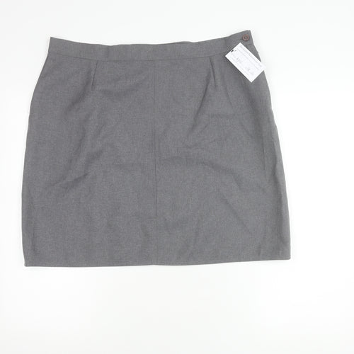 Brennand Schoolwear Grey Women's Pencil Skirt, Size 10