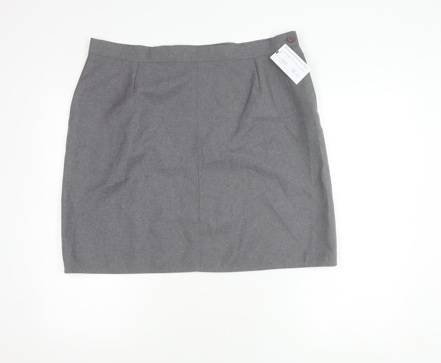 Brennand Schoolwear Grey Women's Pencil Skirt, Size 10