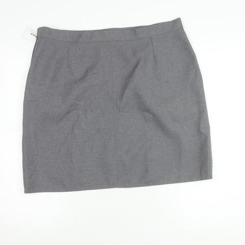 Brennand Schoolwear Grey Women's Pencil Skirt, Size 10