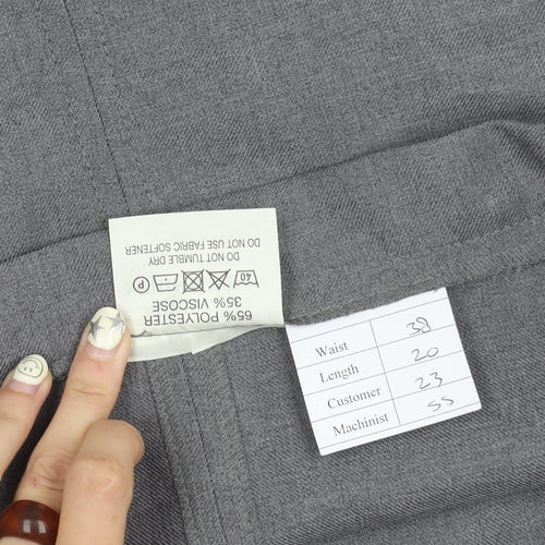 Brennand Schoolwear Grey Women's Pencil Skirt, Size 10
