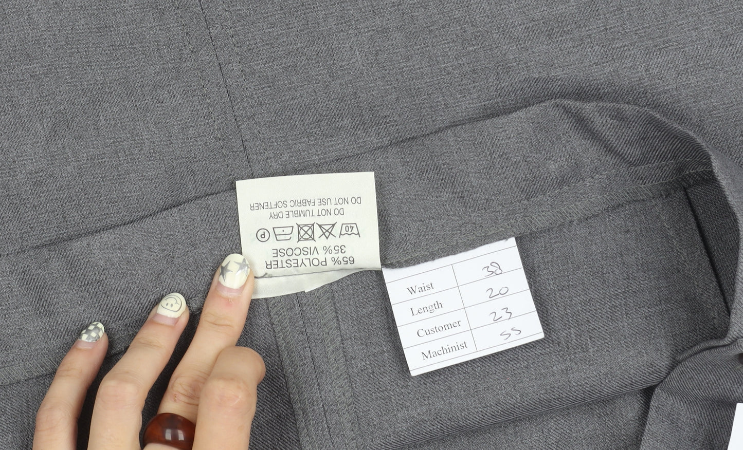 Brennand Schoolwear Grey Women's Pencil Skirt, Size 10