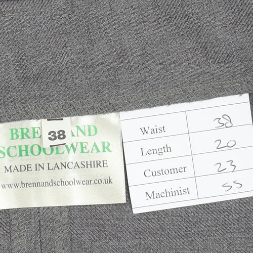 Brennand Schoolwear Grey Women's Pencil Skirt, Size 10