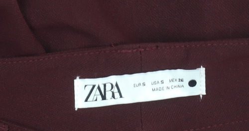 ZARA Women's Red Trousers, Size S, Excellent