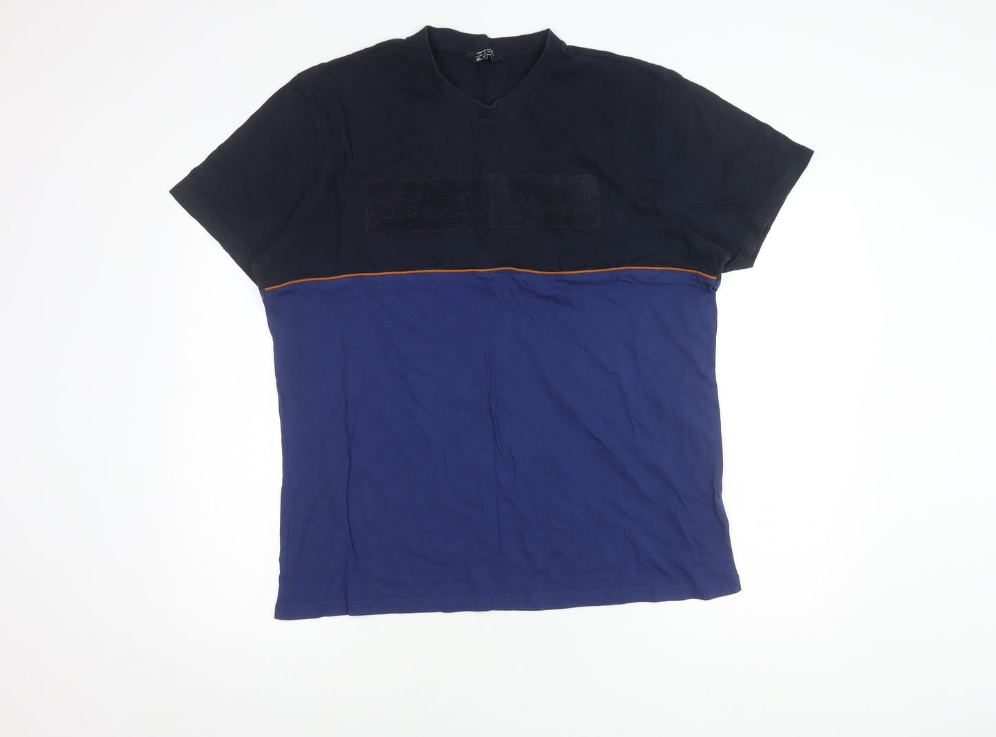 Ben Sherman Men's Blue T-shirt, Size XL.