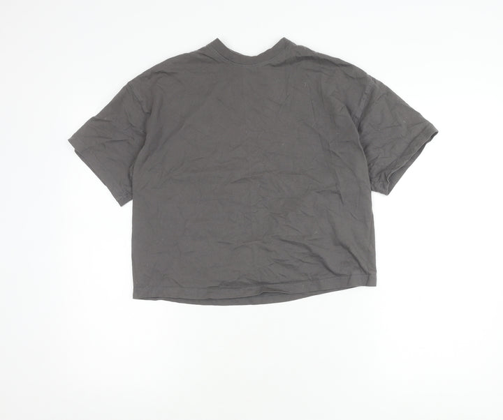 H&M Women's Grey Basic T-Shirt XS, Casual Essential