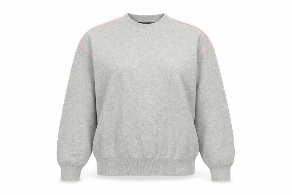 Front view of Marks & Spencer Women's Grey Jumper, size M