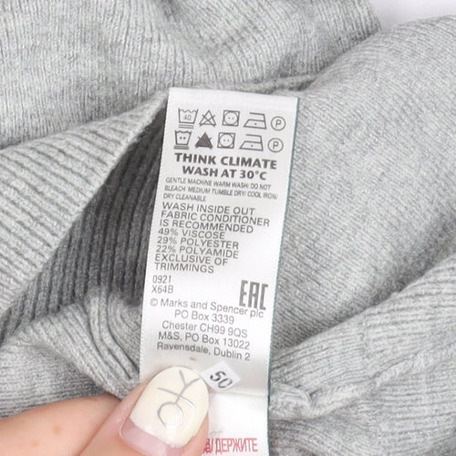 Marks and Spencer Women's Grey Jumper, Size M