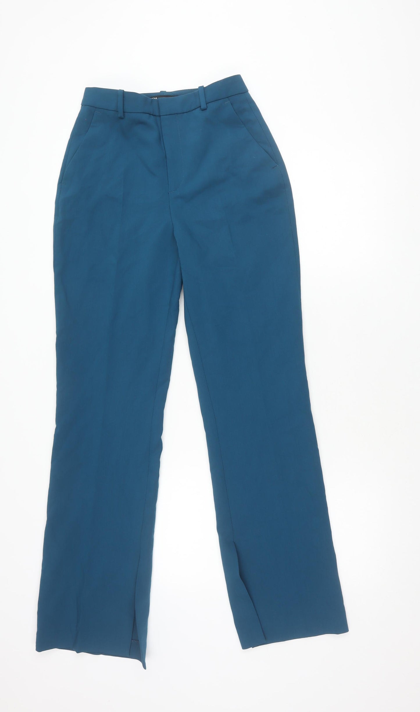 Zara Women Blue XS Trousers with Pockets