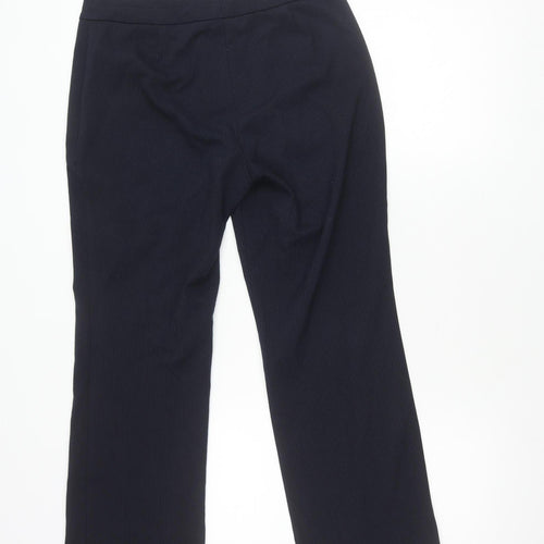 Marks and Spencer Women's Black Straight Trousers UK 10