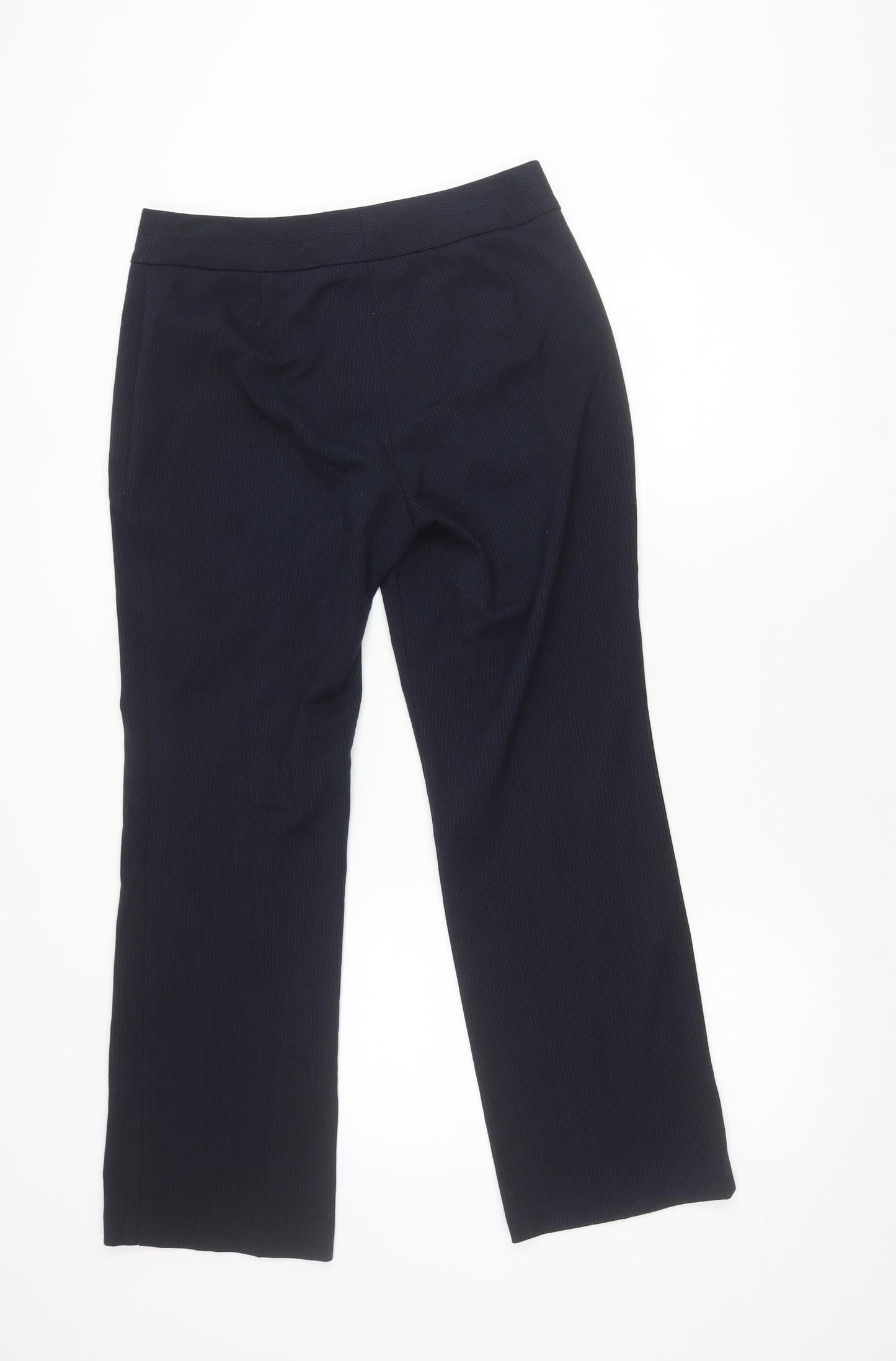 Marks and Spencer Women's Black Straight Trousers UK 10