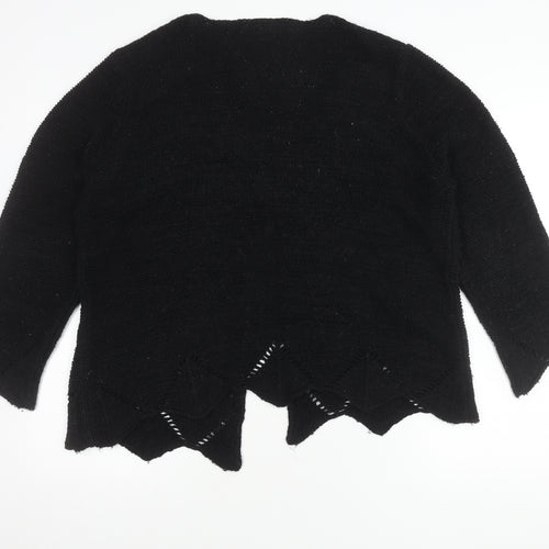 BHS Women's Black V-Neck Cardigan, Size 20
