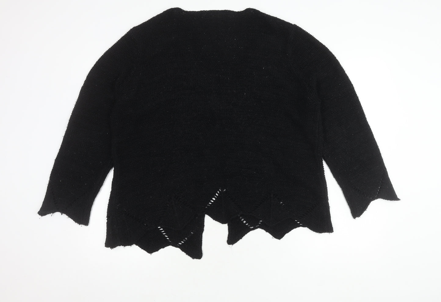 BHS Women's Black V-Neck Cardigan, Size 20