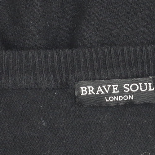 Brave Soul Women's Black Cardigan Size 12 Round Neck