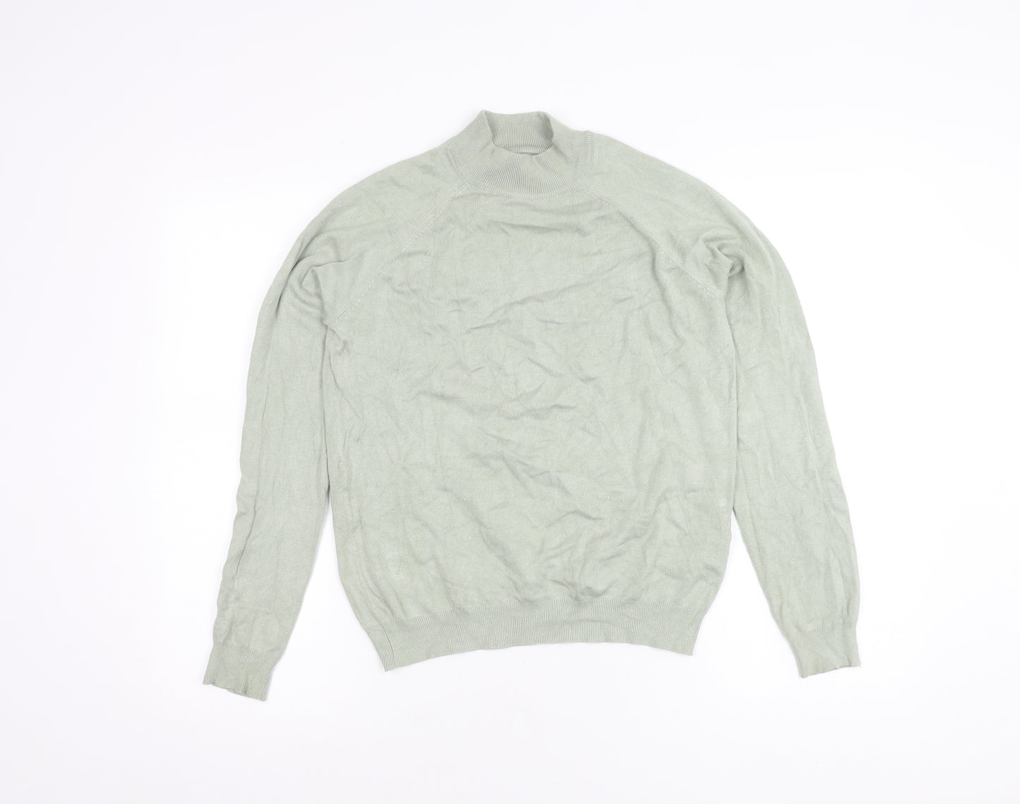 Pieces Women's Green Pullover Jumper Size M