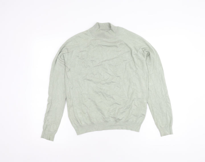 Pieces Women's Green Pullover Jumper Size M