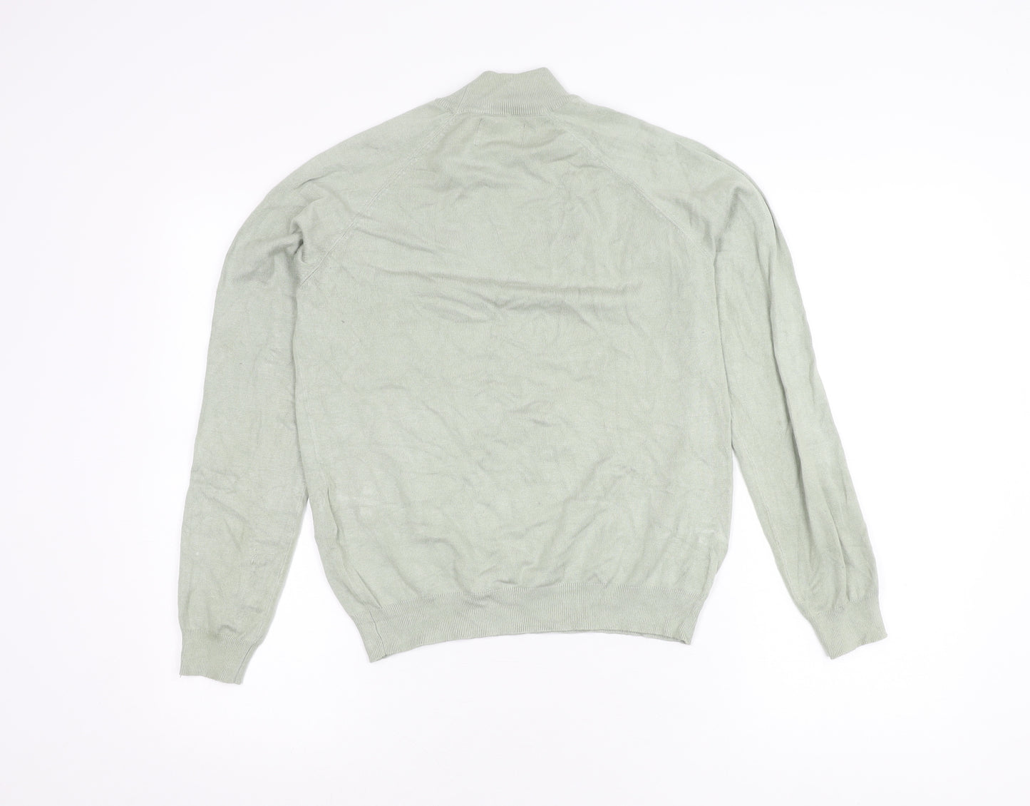 Pieces Women's Green Pullover Jumper Size M