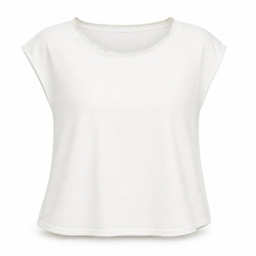 Mango Women's Ivory Sleeveless Top - Size L