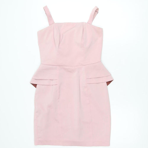 H&M Women's Pink Strappy Dress Size 10