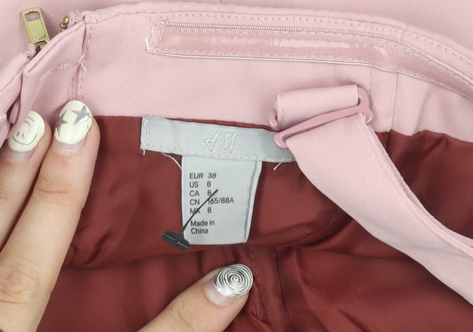 H&M Women's Pink Strappy Dress Size 10